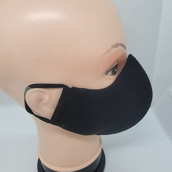 New Cover Face ear loop Women's Black Red Mask Embroidered handmade flower ring - Picture 3 of 6